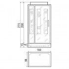 Душевая кабина 150x90 River Lux Nil 150/90 МТ