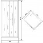 Душевая кабина 120x85 Aquanet Antares 120 L