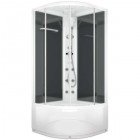 Душевая кабина Domani-Spa Delight 110 high матовая/чёрная с электрикой и гидромассажем