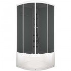 Душевая кабина Domani-Spa Delight 110 high тонированная/белая с электрикой и гидромассажем
