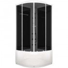 Душевая кабина Domani-Spa Delight 110 high тонированная/чёрная с электрикой и гидромассажем
