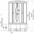 Душевая кабина 90х90 Triton Стандарт Б3 ДН4 мозаика 90x90