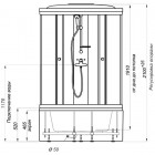 Душевая кабина 90х90 Triton Стандарт Б3 ДН3 полосы 90x90