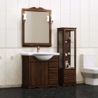 Раковина для ванной Opadiris Клио 80 орех антикварный