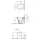 Унитаз Serel Orchidee 6811 GTS приставной с биде