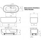 Ванна Magliezza Federica 168,5x78,5