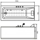 Ванна Appollo Bering ABR214R (AT-9012R)