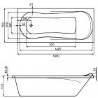 Ассиметричная акриловая ванна Roca Uno 160x75 ZRU9302869