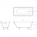 Ванна чугунная Delice France Aurora 150x70 DLR230603R