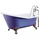 Ванна чугунная 130x70 Recor Slipper 137