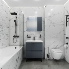 Зеркало-шкаф СаНта Альтаир 70 графит 700503