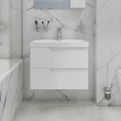 Тумба под раковину СаНта Антарес 70 подвесная белый 700518