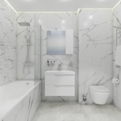 Тумба под раковину СаНта Антарес 70 подвесная белый 700518