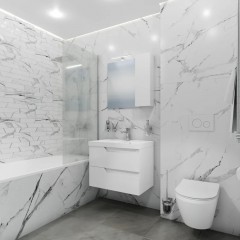 Тумба под раковину СаНта Антарес 70 подвесная белый 700518