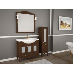 Комплект мебели ASB-Woodline Флоренция витраж 85 бук тироль массив ясеня