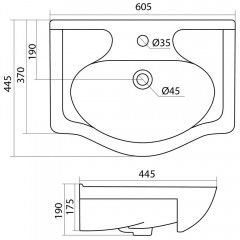 Тумба с раковиной ASB-Mebel Сити 60 подвесная красная