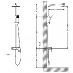 Душевая система Timo Sahara SX-1115/00