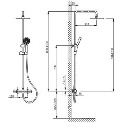 Душевая система Timo Termo SX-1050