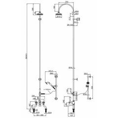 Душевая программа Burlington Claremont H202-CL
