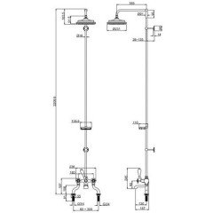 Душевая программа Burlington Birkenhead H185-BI