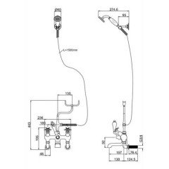 Душевая программа Burlington Birkenhead H335-BI