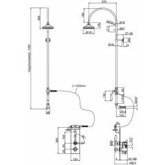 Душевая программа Burlington Claremont Trent H34-CL