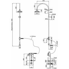 Душевая программа Burlington Anglesey Trent H34-AN