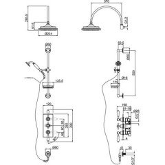 Душевая программа Burlington Claremont Clyde H41-CL