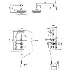 Душевая программа Burlington Birkenhead Clyde H67C-BI