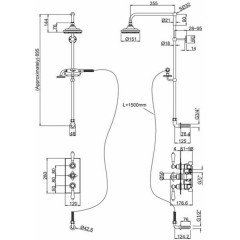 Душевая программа Burlington Anglesey Clyde H64-AN