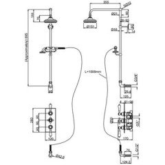 Душевая программа Burlington Claremont Clyde H64-CL