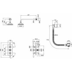 Душевая программа Burlington Birkenhead Clyde H91-BI