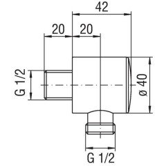 Шланговое подключение Nobili AD150/1CR