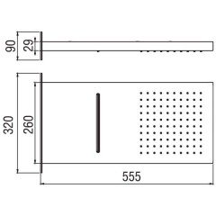 Верхний душ Nobili Comfort AD139/106CR