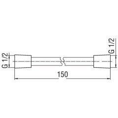 Душевой шланг Nobili AD135/43CR