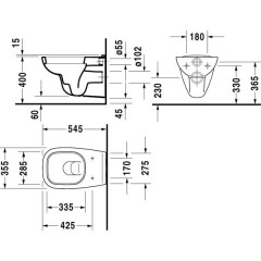 Инсталляция Viega Eco Plus 673192 + унитаз Duravit D-Code 253509 + крышка Duravit 006731