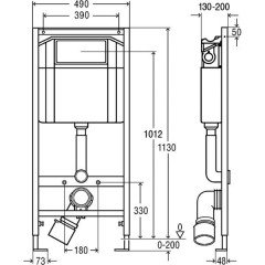 Инсталляция Viega Eco Plus 673192 + унитаз Duravit D-Code 253509 + крышка Duravit 006739