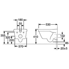 Инсталляция Viega Eco 673192 + унитаз Gustavsberg Hygienic Flush WWS + сиденье Gustavsberg с микролифтом