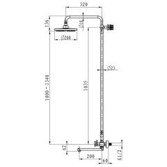 Душевая программа Elghansa New Wave delta 2307593-2A
