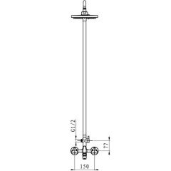 Душевая программа Elghansa New Wave delta 2307593-2A