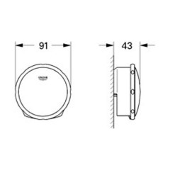 Верхняя монтажная часть Grohe Talentofill 19952000 для слива-перелива