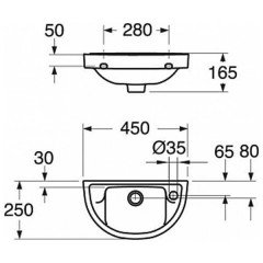 Раковина Gustavsberg Nordic 2450 R