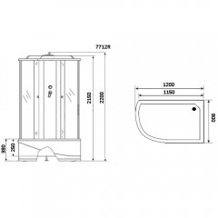 Душевая кабина Niagara Lux 7712G R
