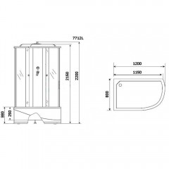 Душевая кабина Niagara Lux 7712G L