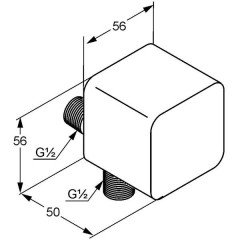 Шланговое подключение Kludi A-QA 655400500