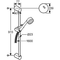 Душевой гарнитур Kludi Zenta 608408600