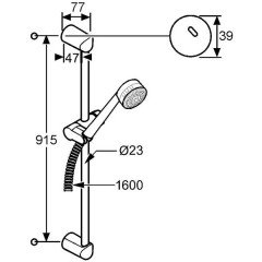 Душевой гарнитур Kludi Zenta 607400500