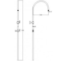 Душевой гарнитур Aksy Bagno Primavera 2005-2001 Bronze