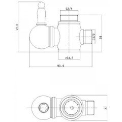 Душевой гарнитур Aksy Bagno Primavera 2005-2001 Bronze