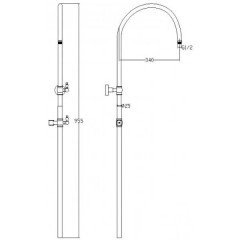 Душевой гарнитур Aksy Bagno Lucia 2005-2004 Bronze